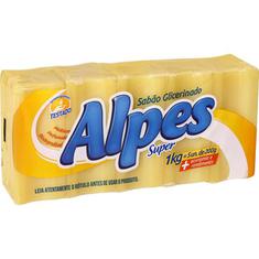 Sabão em Pedra Super Glicerinado Alpes 5x200g