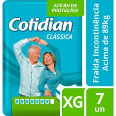 Fralda Geriátrica Cotidian XG 7un