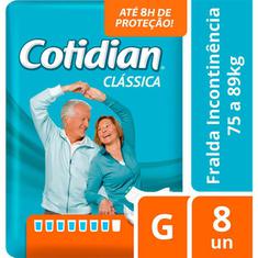 Fralda Geriátrica Cotidian G 8un