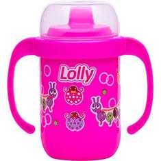 Copo Antivazamento com Alça Rosa Lolly 250ML