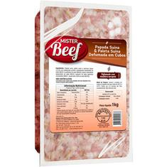 Bacon Papada Defumado em Cubos Mister Beef 1kg