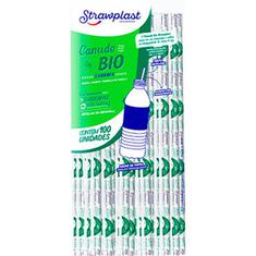 Canudo para Garrafa de Papel Bio Strawplast 100un