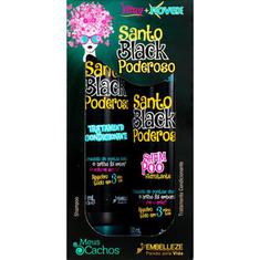 Kit Shampoo + Condicionador Vitay Novex Meus Cachos Santo Black Poderoso 300ml