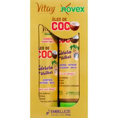 Kit Shampoo Hidratante + Condicionador Vitay Novex Óleo de Coco 300ml