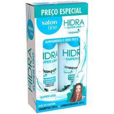 Kit Shampoo + Condicionador Hidra Super Liso Salon Line 300ml