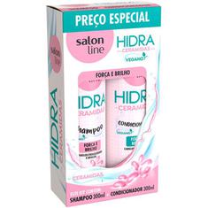 Kit Shampoo + Condicionador Hidra Ceramidas Salon Line 300ml