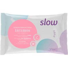 Lenço Umedecido Wipes Higiene Íntima Slow 16un