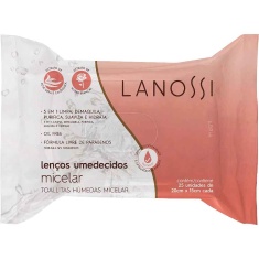 Toalha Umedecida Face Micelar Lanossi 25un
