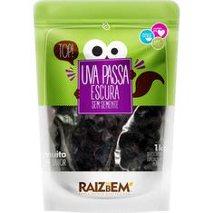 Uva Passa Escura sem Semente Raiz do Bem 1kg