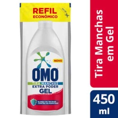 Tira Manchas Líquido Roupas Brancas Omo Refil 450ml