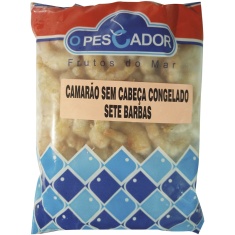 Camarão Sem Cabeça 7 Barbas Pescador 500g