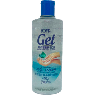Álcool Gel Antisséptico Aloe Vera Softix 70% 440ml