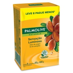 Sabonete Sensação Luminosa Palmolive Naturals 85g 8 Unidades