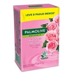 Sabonete Hidrata & Perfuma Palmolive Naturals 8un 85g