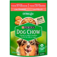 Alimento Para Cães Frango Ao Molho Dog Chow 100g