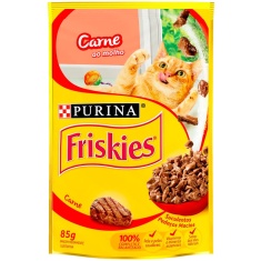 Alimento para Gatos Carne Ao Molho Friskies 85g