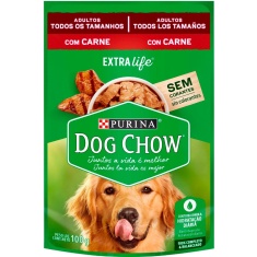 Alimento Para Cães Carne Ao Molho Dog Chow 100g