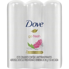 Desodorante Dove Aerosol Go Fresh Verbena 3X89g