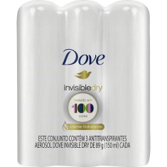 Desodorante Dove Aerosol Invisible Dry 3X89g