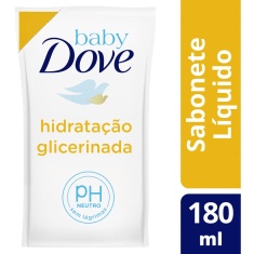 Sabonete Infantil Líquido Hidratação Glicerinada Dove Baby Refil 180ml