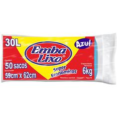 Saco para Lixo Econômico Embalixo Azul 30L 50un.
