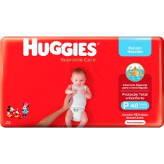 Fralda Supreme Care Mega P Huggies 48 Unidades