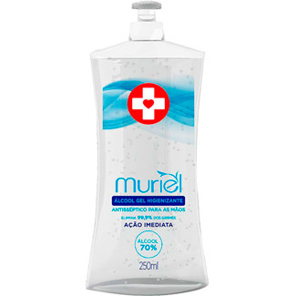 Álcool Gel Antisséptico Muriel 70% 250ml