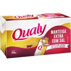Manteiga Tablete Extra com Sal Qualy 200g