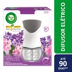 Difusor Elétrico Lavanda e Gerânio Bom Ar Grátis Refil 16ml