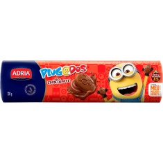 Biscoito Recheado Chocolate Meu Malvado Favorito Plugados Adria 130g