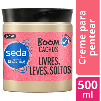 Creme de Pentear Boom Livre Leve e Solto Seda 500ml