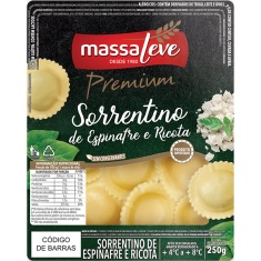 Sorrentino Premium de Espinafre e Ricota Massa Leve 250g