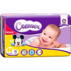 Fralda Disney Descartável Infantil M Cremer 26 Unidades