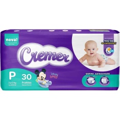 Fralda Disney Descartável Infantil P Cremer 30 Unidades