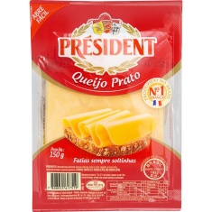 Queijo Prato Fatiado President 150g
