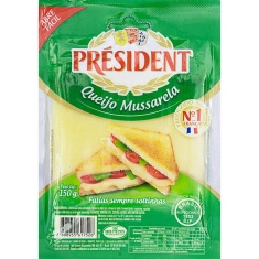 Queijo Mussarela Fatiado President 150g