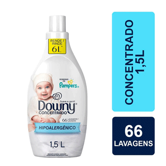 Amaciante Concentrado Suave e Gentil Downy 1,5L
