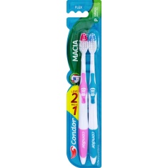 Escova Dental Macia Flex Cabeça P Condor Leve 2 Pague 1