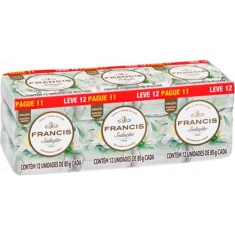 Sabonete Suave Branco Francis 85g Leve 12 Pague 11