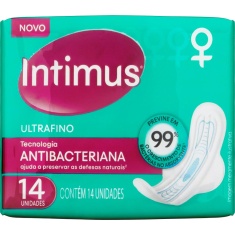 Absorvente Com Abas Antibacteriano Ultrafino Intimus 14 Un