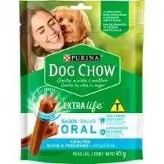 Petisco para Cães Adultos Raças Minis e Pequenas Purina Dog Chow Saúde Oral 45g