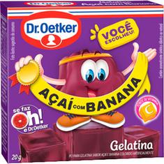 Gelatina em Pó Sabor Açaí com Banana Dr. Oetker 20g