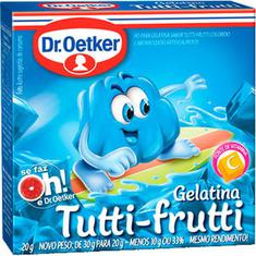 Gelatina em Pó Sabor Tutti Frutti Dr. Oetker 20g