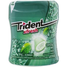 Goma de Mascar Menta Zero Açúcar Xfresh Trident 56g