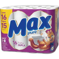Papel Higiênico Max Pure 30m Leve 16 Pague 15