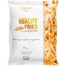 Batata Congelada Quality Fries Golden Foods 1,1Kg