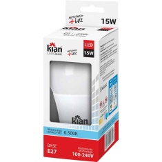 Lâmpada Led 15W 6.5K Bivolt Kian
