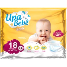 Fralda Descartável Upa Bebê Basic Tamanho G 18un