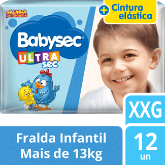 Fralda Galinha Pintadinha Ultra Jumbinho XXG 12un Babysec