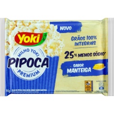 Milho Yoki para Pipoca Pop Corn Manteiga 90g